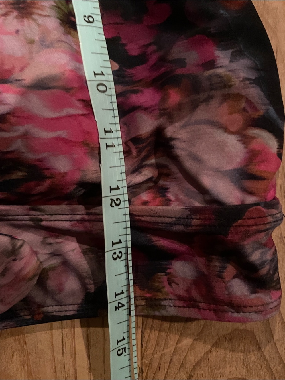 TORRID Retro Abstract Floral Twist Top flutter sleeve Swim top Bralette 14-16 - Picture 6 of 8